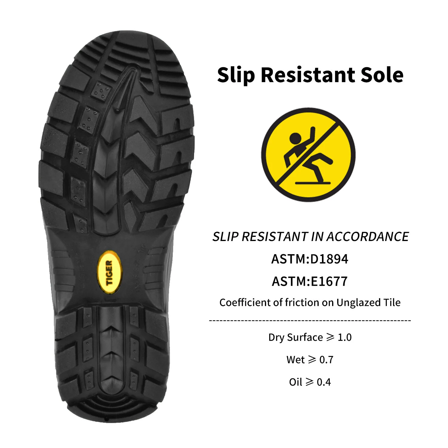 Tiger Men's Safety Boots Steel Toe Waterproof CSA Approved